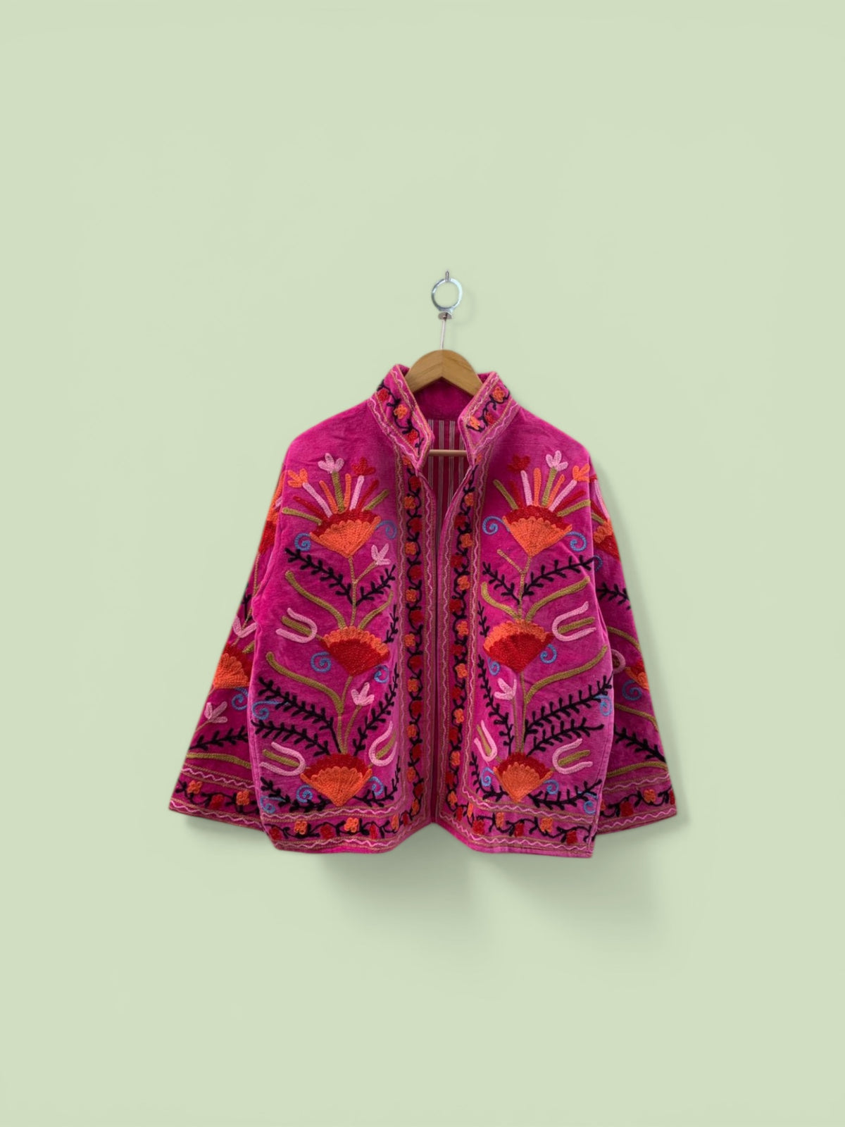 Pink Pomegranate Suzani Jacket